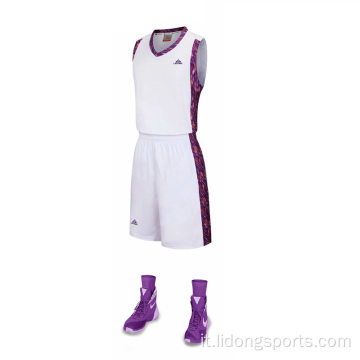 2021 Jersey di pallacanestro a combinazione di colori personalizzato vendita calda